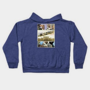 Greetings from Bucharest in Romania Vintage style retro souvenir Kids Hoodie